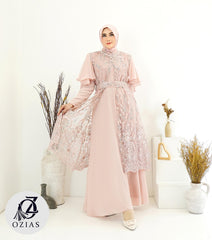 GAMIS OZIAS TILE 03917 LD 105 I Gamis Kondangan Cantik I gamis Fashion Remaja