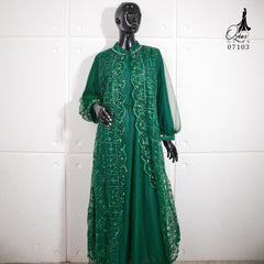 GAMIS OZIAS TILE 07103 LD 105 120 140 150 I Gamis Kondangan Wanita I Gamis Wisuda Mewah