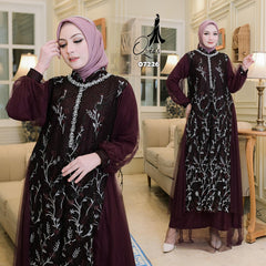 GAMIS OZIAS TILE 07226 LD 105 I Gamis Kondangan Wanita I Gamis Casual Wisuda