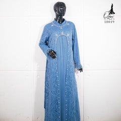GAMIS BROKAT AZURA OZIAS 10019 LD 105 | Gamis Pesta Wanita | Gamis Cantik Mewah