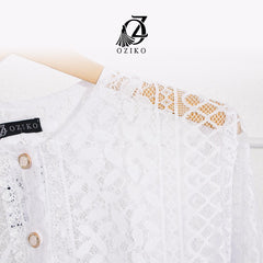 VEST OUTER OZIKO BROKAT 03231 LD 105 I Outer Kondangan Wanita I Outer Fashion Casual