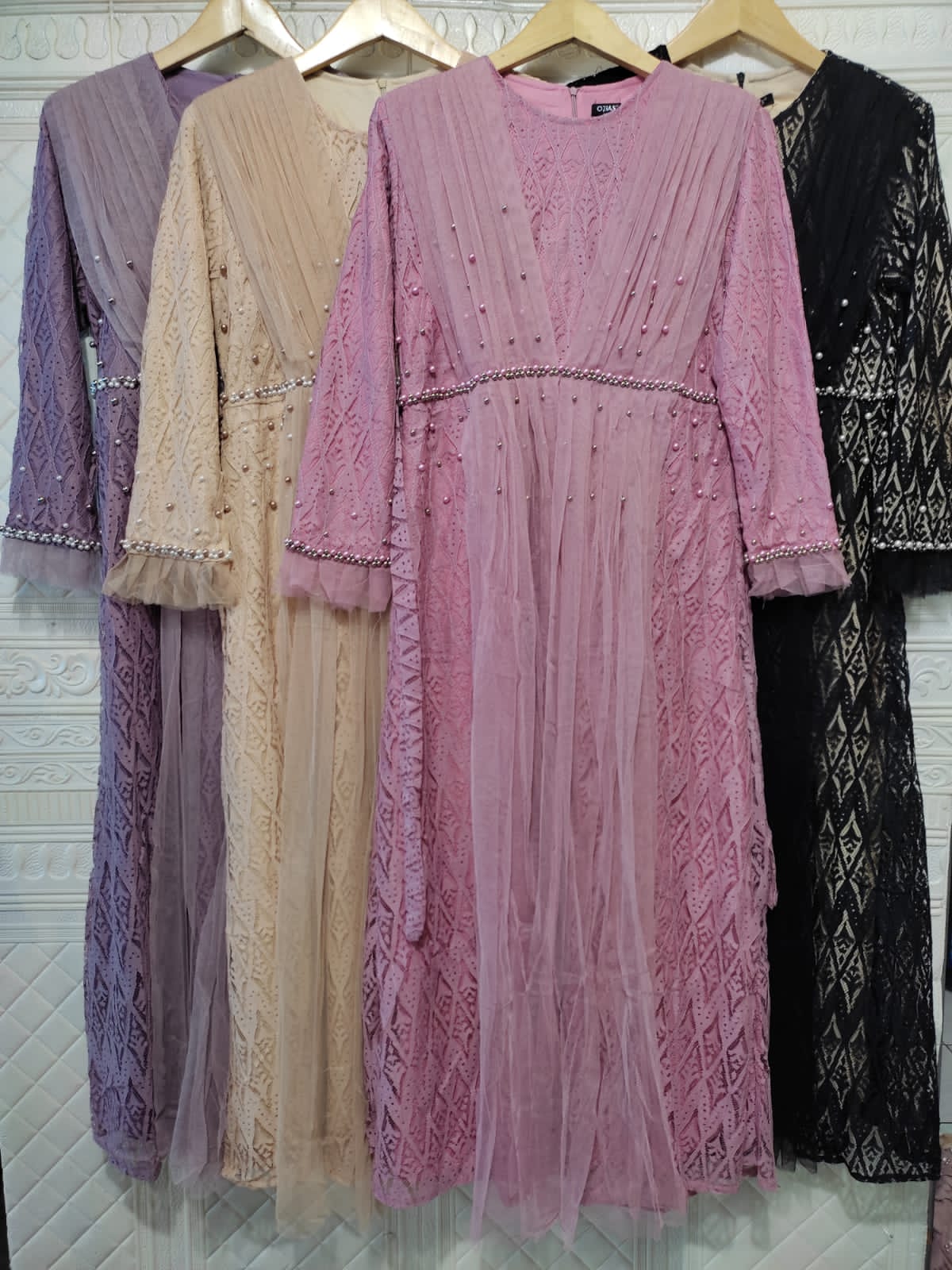 GAMIS OZIAS BROKAT 09594 LD 105 I Gamis Fashion Muslimah I Gamis Pesta Remaja Nyaman Panjang
