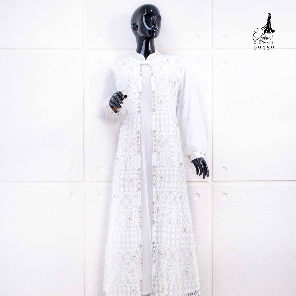 GAMIS OZIAS BROKAT FIMELA 09469 LD 105 120 140 I Fashion Muslimah Hijab I Gamis Kondangan Simpel Nyaman Panjang Santai Dress 2XL 4XL