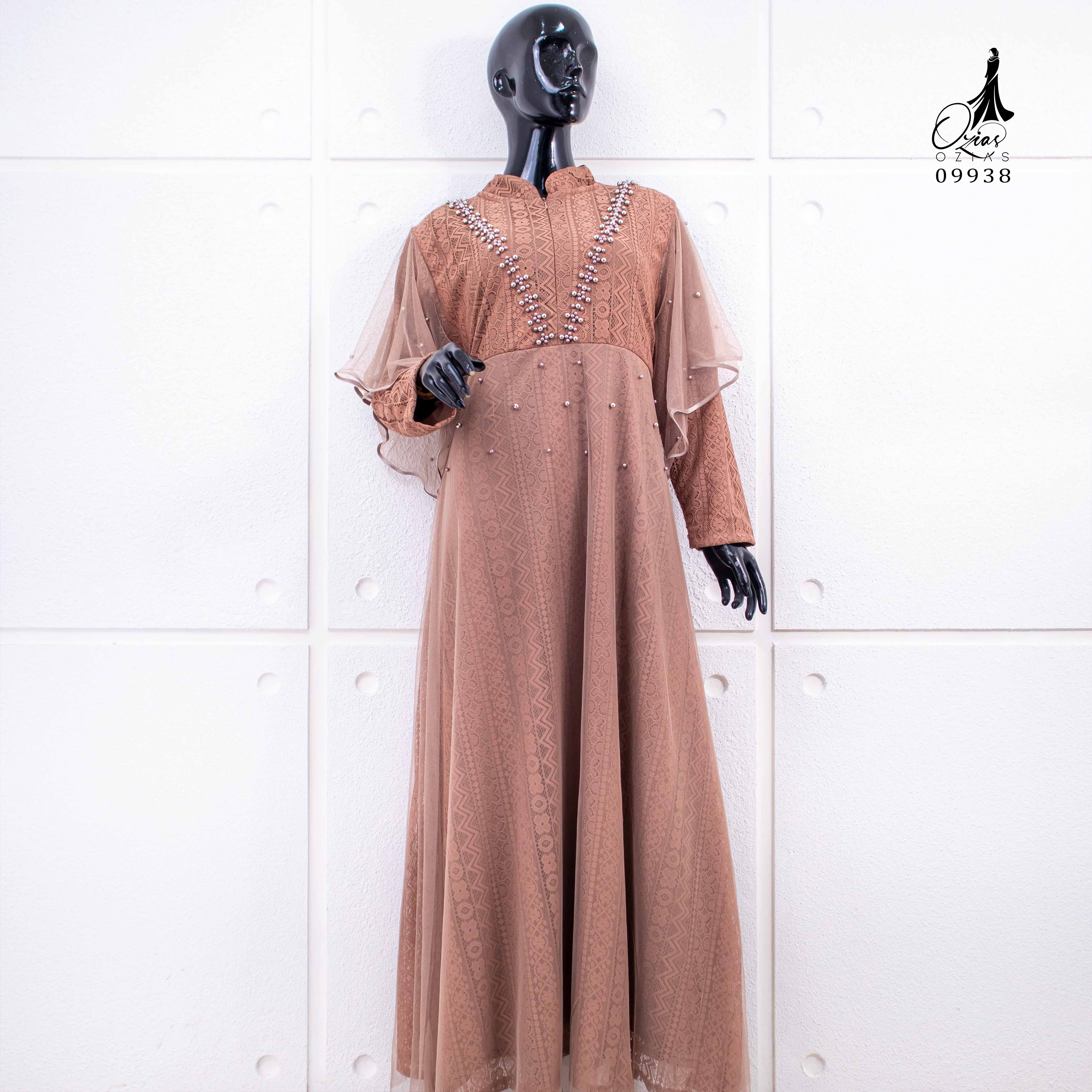 GAMIS OZIAS BROKAT 09938 LD 105 I Gamis Pesta Remaja I Fashion Muslimah Dewasa