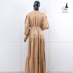 GAMIS OZIAS SHIMMER 06425 LD 105 I Gamis Polos Adem I Fashion Muslimah Simpel l Busui Friendly Nyaman Panjang