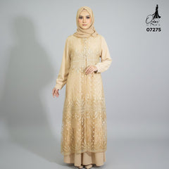 GAMIS OZIAS TILE 07275 LD 105 120 140 I Gamis Kondangan Casual I Gamis Formal Wanita 2XL 4XL