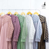 GAMIS INAYA BALIYA OZIAS 09901 I Gamis Pesta kondangan I Hijab Fashion I Jumbo  LD 105 LD 120 LD 140 I Dress Mewah Brokat
