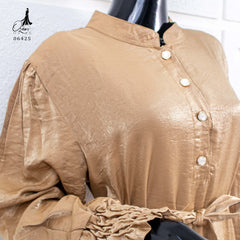 GAMIS OZIAS SHIMMER 06425 LD 105 I Gamis Polos Adem I Fashion Muslimah Simpel l Busui Friendly Nyaman Panjang