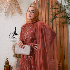 GAMIS OZIAS TILE PREMIUM 03993 LD 105 I Gamis Fashion Muslimah I Gamis Kondangan Cantik Nyaman Panjang