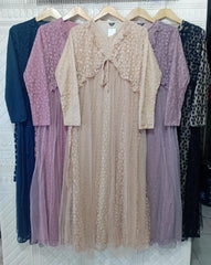 GAMIS OZIAS BROKAT 09364 LD 105 I Gamis Kondangan Wanita I Gamis Fashion Casual