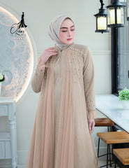 GAMIS OZIAS BROKAT BLOSSOM 09997 LD 105 I Gamis Kondangan Wanita I Gamis Wisuda Remaja