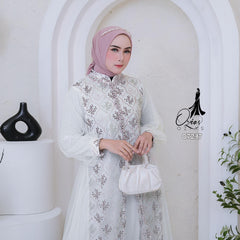 GAMIS OZIAS TILE 07237 LD 105 I Gamis Casual Remaja I Gamis Kondangan Cantik