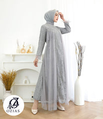 GAMIS OZIAS BROKAT IMPORT PREMIUM 09729 LD 105 I Gamis Muslimah Pesta I Dress Home