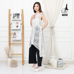 VEST OUTER OZIKO BROKAT CORNELI 03242 LD 105 I Outer Kondangan Wanita I Outer Casual