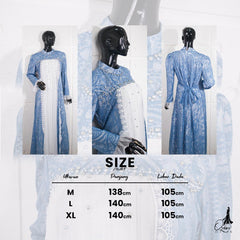 GAMIS OZIAS BROKAT 10017 LD 105 I Gamis Kondangan Mewah I Gamis Pesta