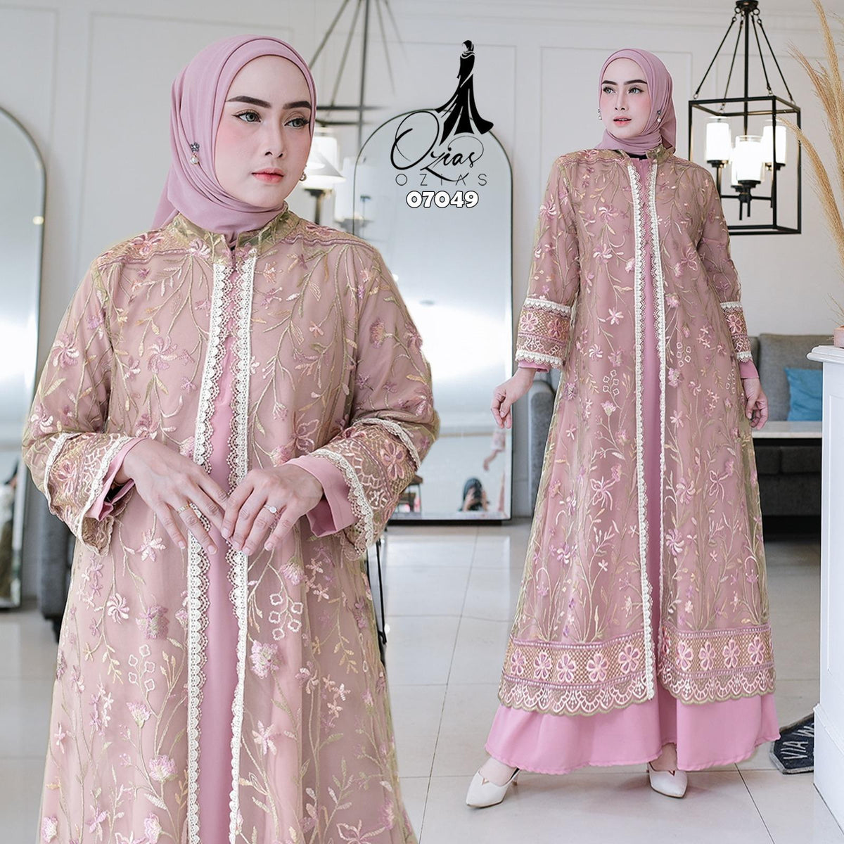 GAMIS OZIAS MARBELLA 07049 LD 105 I Gamis Kondangan Mewah I Gamis Wanita Muslimah