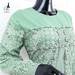 GAMIS OZIAS BROKAT FIMELA 09851 LD 105 I Gamis Moscrepe Simpel I Gamis Kondagan Muslim Panjang
