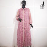GAMIS OZIAS TILE 07103 LD 105 120 140 150 I Gamis Kondangan Wanita I Gamis Wisuda Mewah