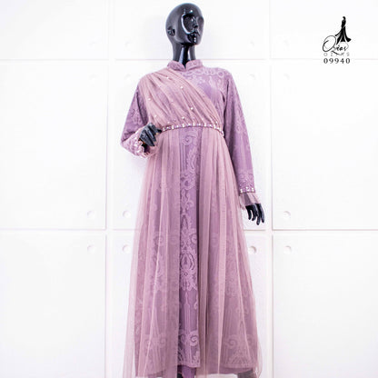 GAMIS OZIAS BROKAT HARMONIA 09940 LD 105 & LD 120 I Gamis Mewah Kondangan I Fashion Muslimah Santai Panjang Nyaman