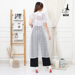 VEST OUTER BROKAT OZIKO 03233 LD 105 | Outer Pesta Brokat | Outer Mewah
