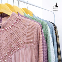 GAMIS INAYA BALIYA OZIAS 09901 I Gamis Pesta kondangan I Hijab Fashion I Jumbo  LD 105 LD 120 LD 140 I Dress Mewah Brokat