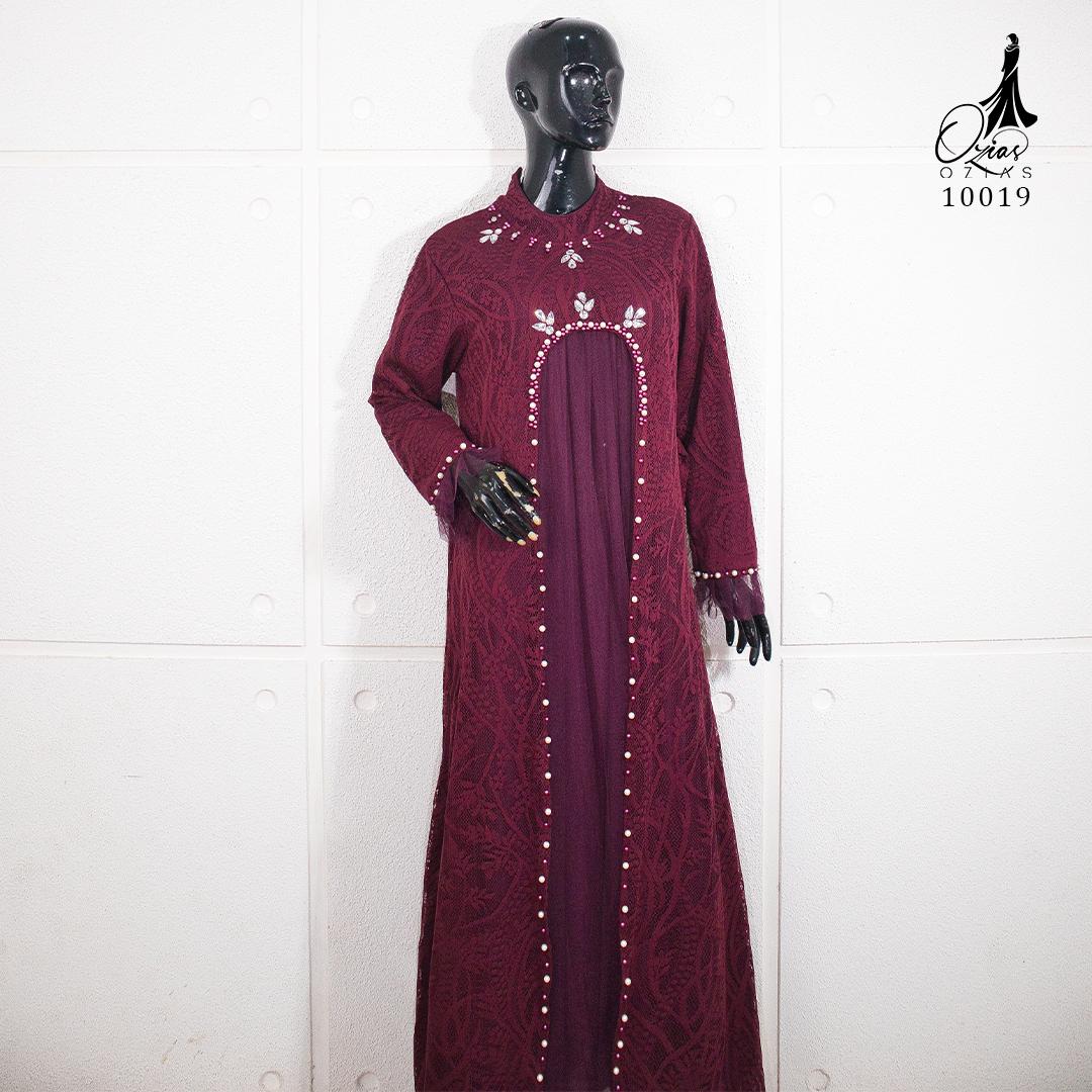 GAMIS BROKAT AZURA OZIAS 10019 LD 105 | Gamis Pesta Wanita | Gamis Cantik Mewah