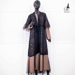 GAMIS OZIAS BROKAT PREMIUM 09402 LD 105 I Gamis Rompi Remaja I Gamis Kondangan Cantik Muslim Nyaman
