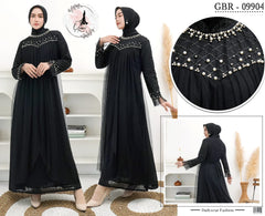 GAMIS OZIAS BROKAT 09904 LD 105 I Gamis Fashion Kondangan I Gamis Pesta Lamaran Muslim Nyaman