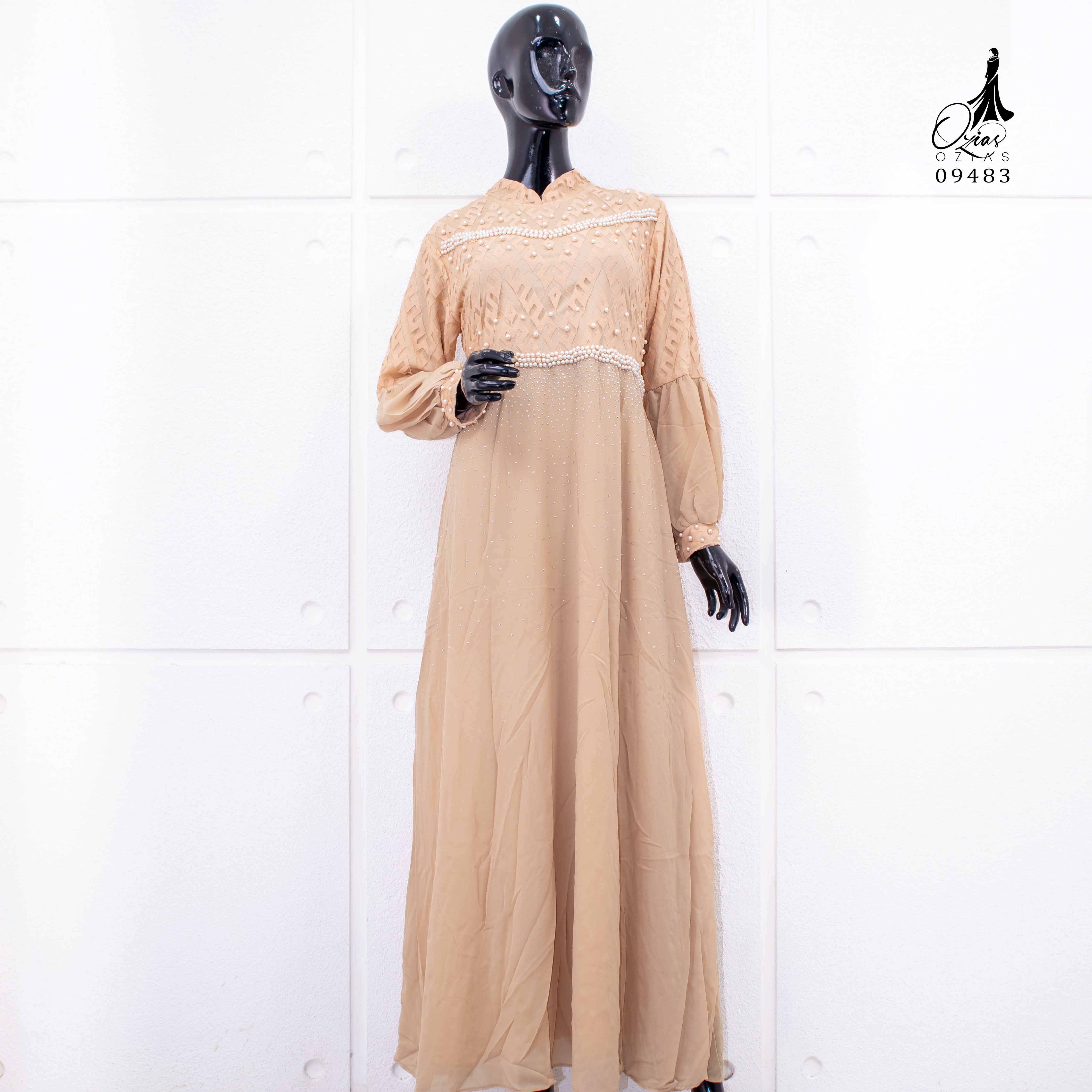 GAMIS OZIAS SIFON CERUTY 09483 LD 105 I Gamis Remaja Muslimah I Fashion Kondangan