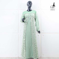 GAMIS OZIAS BROKAT FIMELA 09851 LD 105 I Gamis Moscrepe Simpel I Gamis Kondagan Muslim Panjang