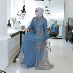 GAMIS OZIAS TILE NAMIRA 07045 LD 105 120 140 I Gamis Kondangan Mewah I Gamis Fashion Muslimah Nyaman 2XL 4XL