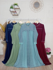 GAMIS OZIAS BROKAT 09684 LD 105 I Gamis Pesta Simpel I Gamis Kondangan Cantik