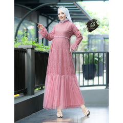 Ozias - Gamis Ozias Brokat 09430 Ld 105 I Gamis Lamaran Simpel I Gamis Pesta Cantik