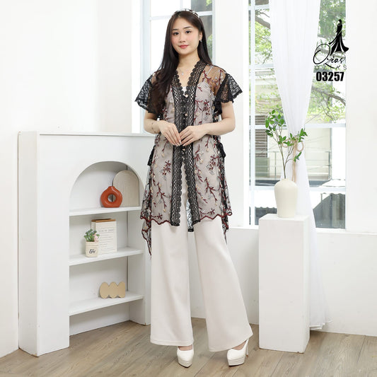 VEST OUTER TILE 03257 LD 105 I Outer Kondangan Wanita I Outer Fashion Casual