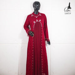 GAMIS BROKAT AZURA OZIAS 10019 LD 105 | Gamis Pesta Wanita | Gamis Cantik Mewah