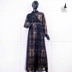 GAMIS OZIAS BROKAT HARMONIA 09940 LD 105 & LD 120 I Gamis Mewah Kondangan I Fashion Muslimah Santai Panjang Nyaman