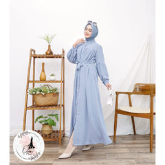 GAMIS OZIAS CRINGKLE POLOS 06426 LD 105 I Fashion Muslimah I Dress Home Busui Friendly Panjang Nyaman