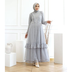 GAMIS OZIAS BROKAT 09586 LD 105 I Gamis Pesta Busui Friendly I Gamis Remaja Muslimah Nyaman Panjang