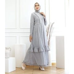 GAMIS OZIAS BROKAT 09586 LD 105 I Gamis Pesta Busui Friendly I Gamis Remaja Muslimah Nyaman Panjang