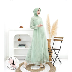 GAMIS OZIAS ARABELLA RUMBAI 09880 LD 105 & 120 I Gamis Fashion Muslimah I Gamis Pesta Kondangan Nyaman Panjang