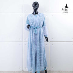 GAMIS OZIAS BROKAT 09369 LD 105 I Gamis Tangan Balon I Gamis Formal Nyaman Panjang Mewah