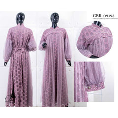 GAMIS OZIAS TILE POLKA 09193 LD 105 I Gamis Wisuda I Fashion Muslim Nyaman Panjang