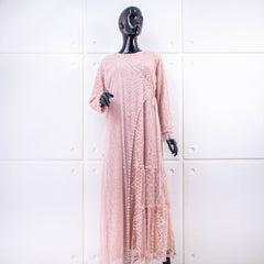 GAMIS OZIKO BROKAT IORA CEILO 09916 LD 105CM I Gamis Mewah Kondangan I Gamis Busui Friendly Muslim Nyaman