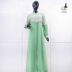 GAMIS OZIAS SIFON COMBI BROKAT ARGYLIE 09869 LD 105CM I Fashion Muslim Simpel Nyaman Panjang