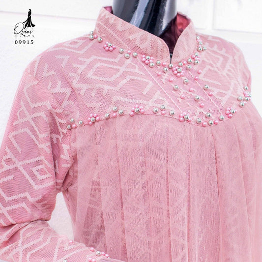GAMIS OZIKO BROKAT IORA CEILO 09915 LD 105 dan LD 120 I Gamis Mewah Wisuda I Fashion Wanita Muslimah Nyaman Panjang Dress