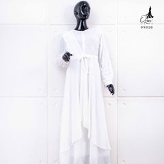 Ozias - Gamis Brokat Combi Ceruty 09818 Ld 105 I Gamis Muslimah Wanita I Gamis Kondangan Mewah