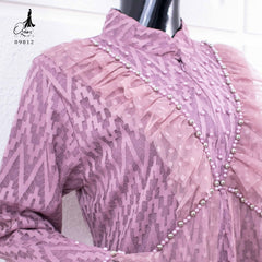 GAMIS OZIAS BROKAT ZIGZAG 09812 LD 105 I Gamis Pesta Muslimah I Fashion Muslim Busui Friendly Nyaman Panjang
