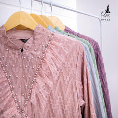 GAMIS OZIAS BROKAT ZIGZAG 09812 LD 105 I Gamis Pesta Muslimah I Fashion Muslim Busui Friendly Nyaman Panjang