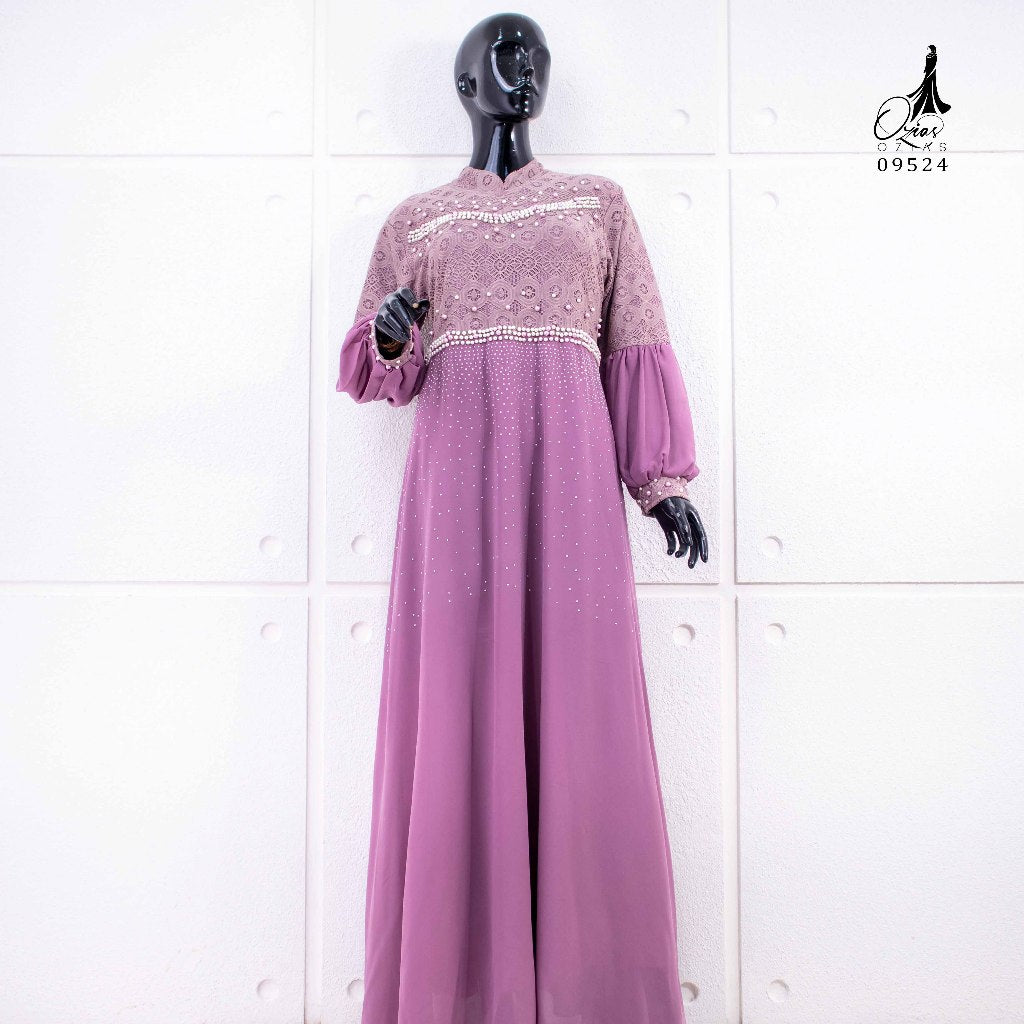 GAMIS OZIAS TILE DOT 09524 LD 105 l Gamis Premium l Fashion Muslimah Nyaman Mewah