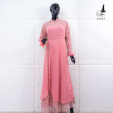 GAMIS OZIAS BROKAT COMBI SIFON 09583 LD 105 I Gamis Kondangan Simpel l Busana Muslim Premium Nyaman Panjang Santai
